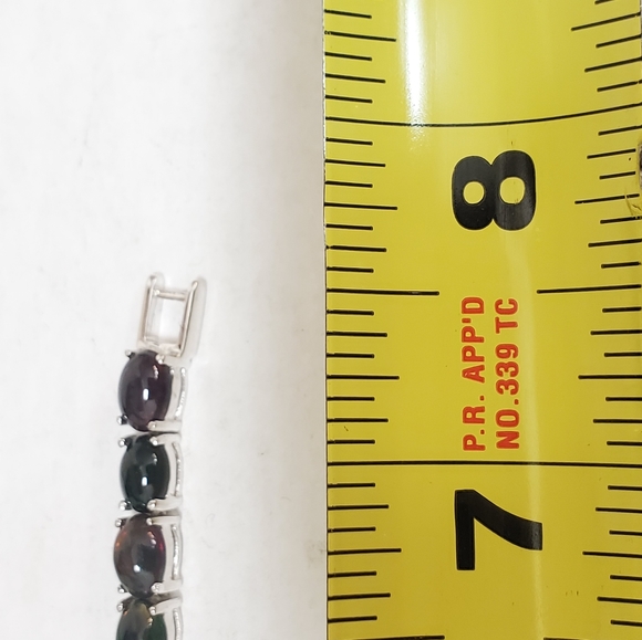 RUBY ON 925 SILVER BRACELET! - Picture 7 of 8